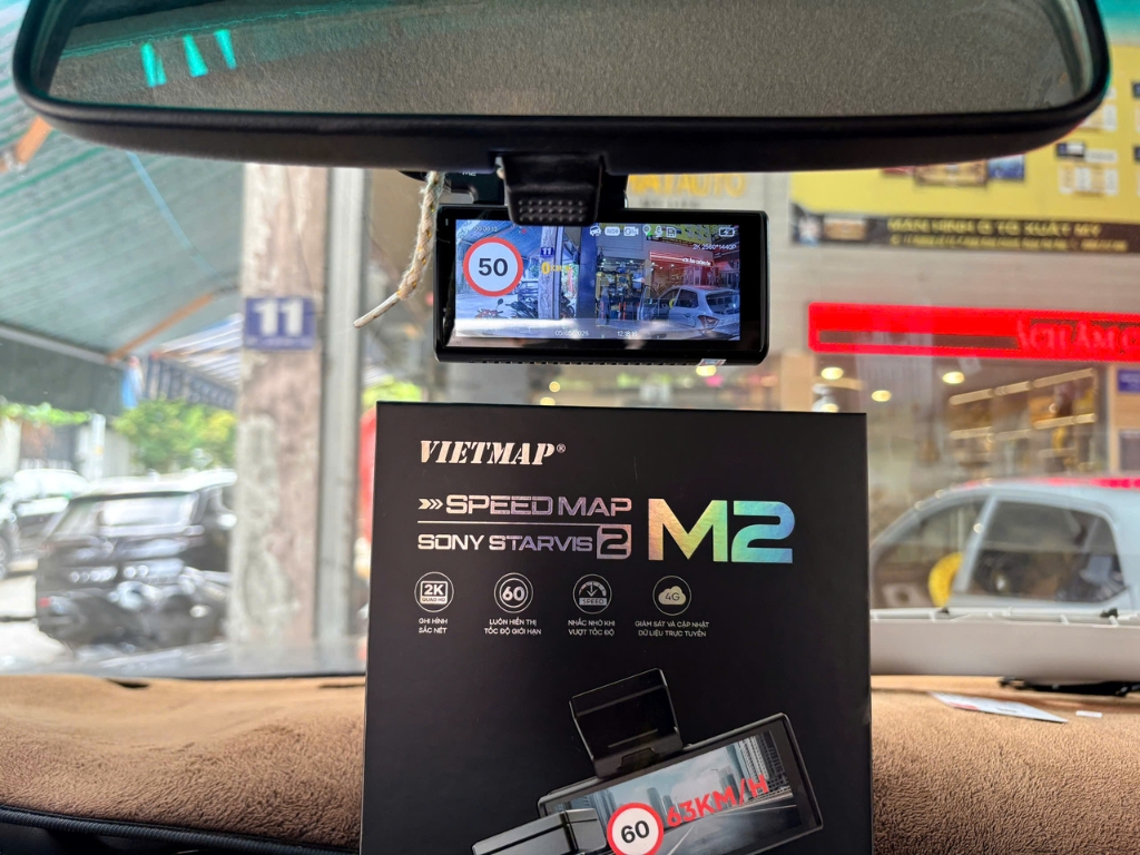 Camera Hành Trình Vietmap M2 Cho Fortuner - Ghi Hình Rõ