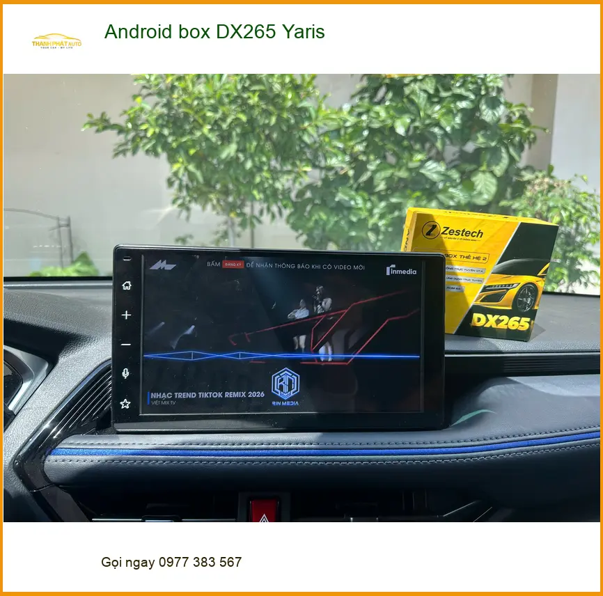 Anh Khôi nâng cấp Android box DX265 Yaris tại Quận 9, tận hưởng giải trí đỉnh cao