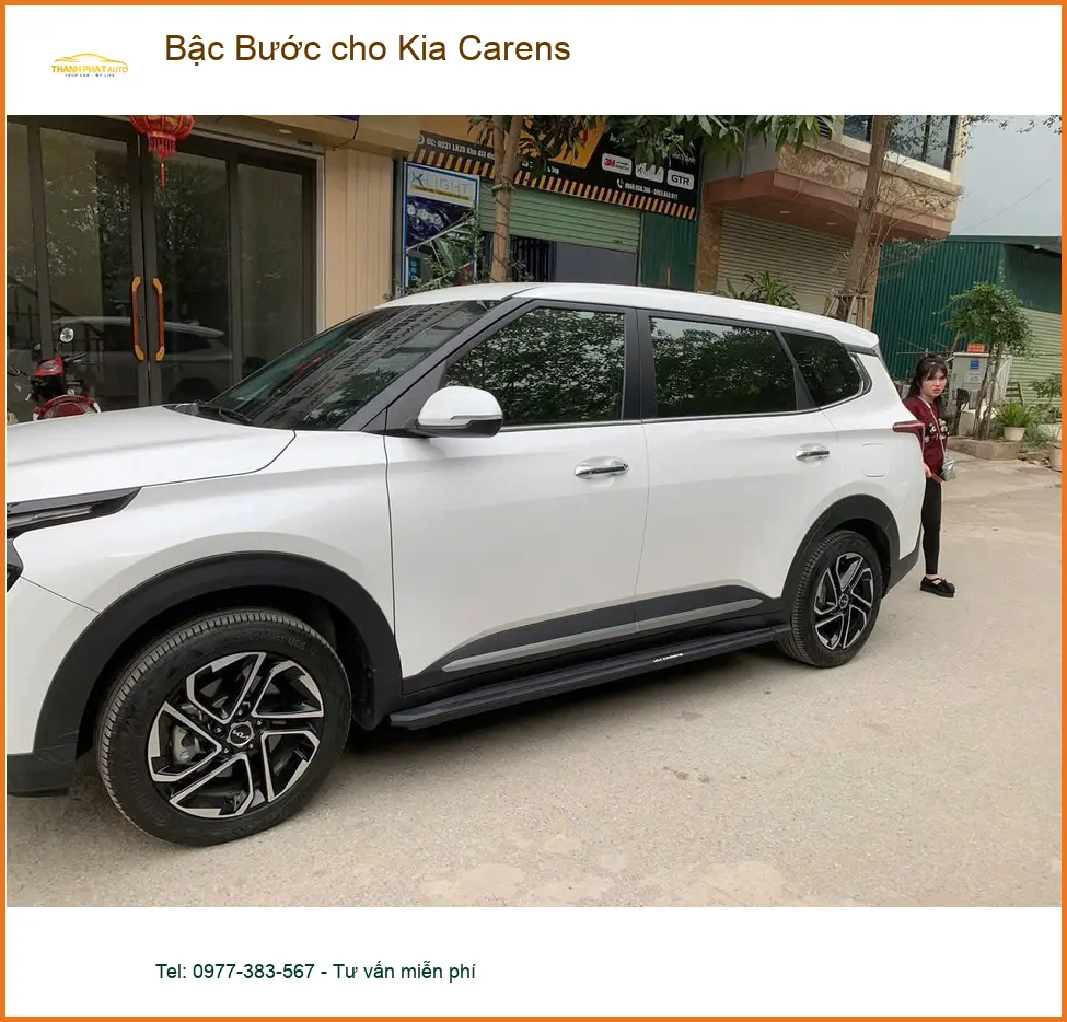 Anh Quang lắp Bậc Bước cho Kia Carens tại Quận 11 để tiện lên xuống xe cho bé ảnh thực tế 2