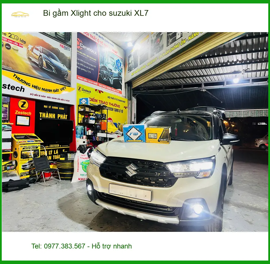 Anh Quang độ Bi gầm Xlight cho Suzuki XL7 vì đèn zin yếu ở Thủ Đức.