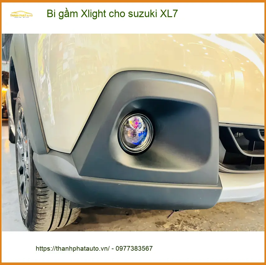 Anh Minh lắp Bi gầm Xlight cho Suzuki XL7 tại Quận 12 vì đèn zin không đủ sáng ảnh thực tế 4