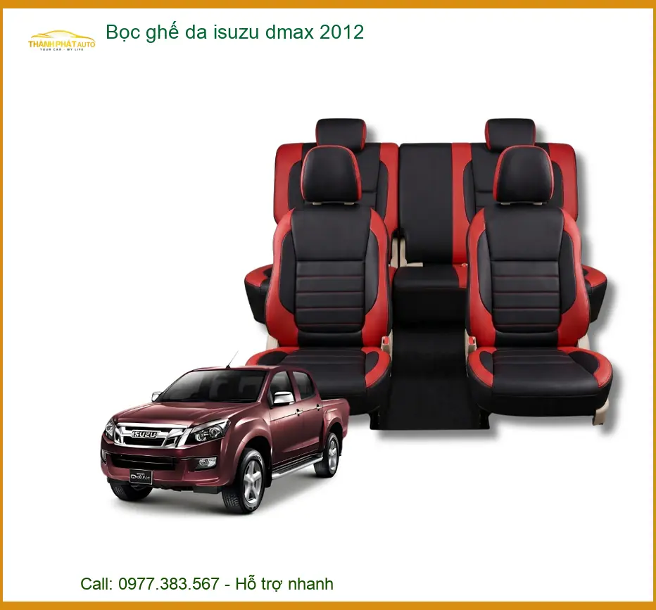 Bọc Ghế Da Isuzu Dmax 2012 - Trung Tâm Gắn Chính Hãng TPHCM