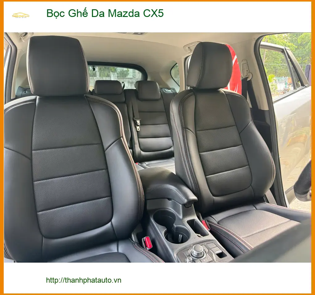 Chị Thư bọc ghế da Mazda CX5 tại Quận 12 vì ghế cũ đã sờn, muốn nâng cấp ảnh thực tế 2