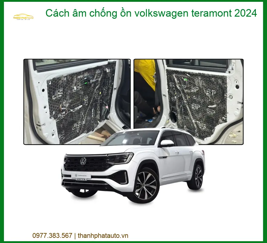 Cách âm chống ồn Volkswagen Teramont 2024 - Trung Tâm Lắp Đặt Uy Tín TPHCM