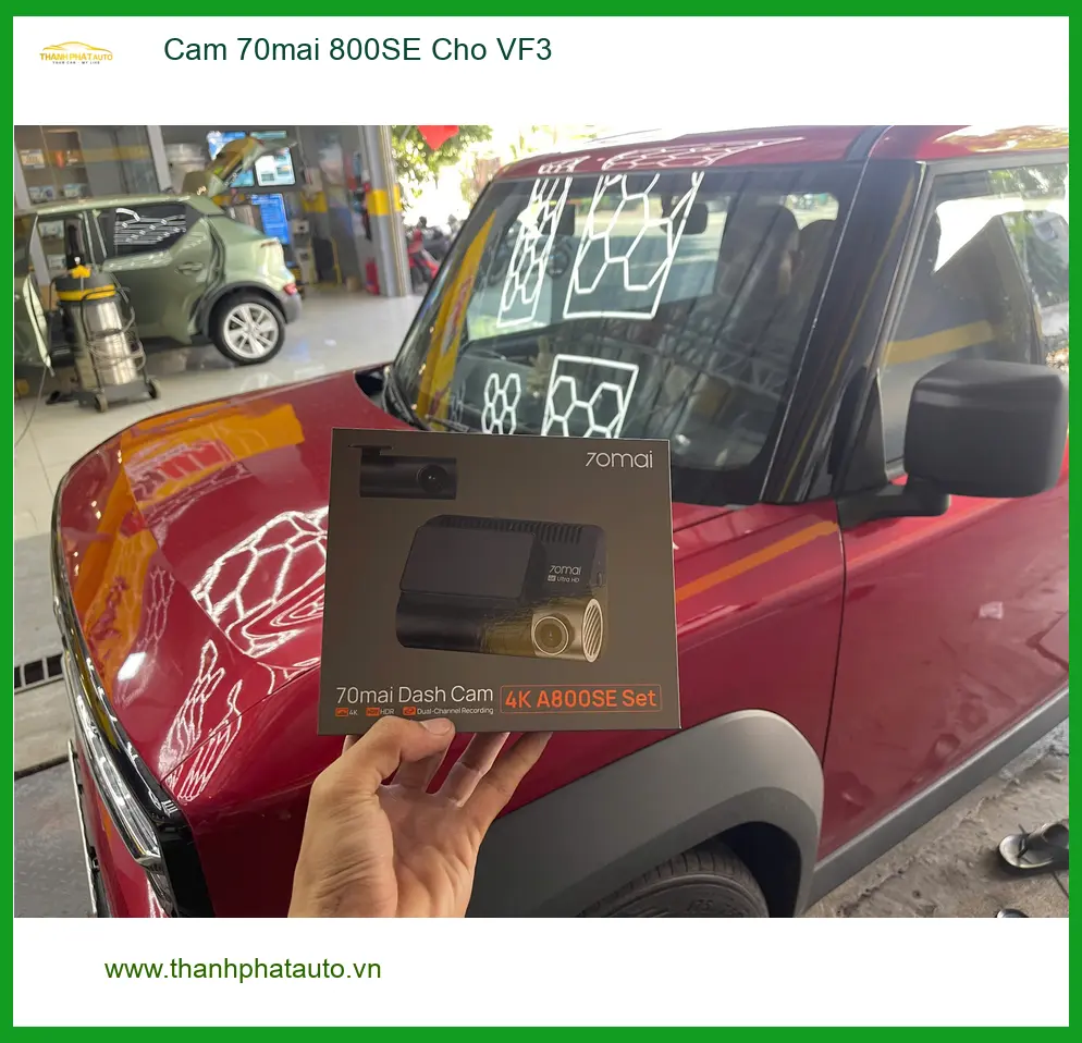 Anh Tùng lắp Cam 70mai 800SE cho VinFast VF3 ở Củ Chi sau va chạm nhỏ ảnh thực tế 3
