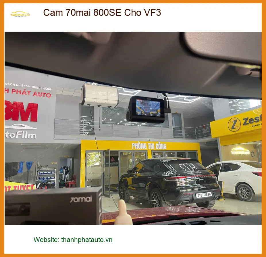 Anh Tùng lắp Cam 70mai 800SE cho VinFast VF3 ở Củ Chi sau va chạm nhỏ ảnh thực tế 5