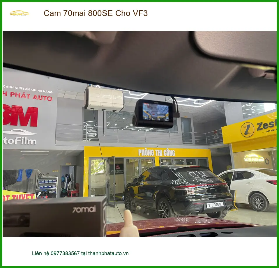 Chú Phước lắp camera 70mai 800SE cho VinFast VF3 tại Quận 9 đảm bảo an toàn