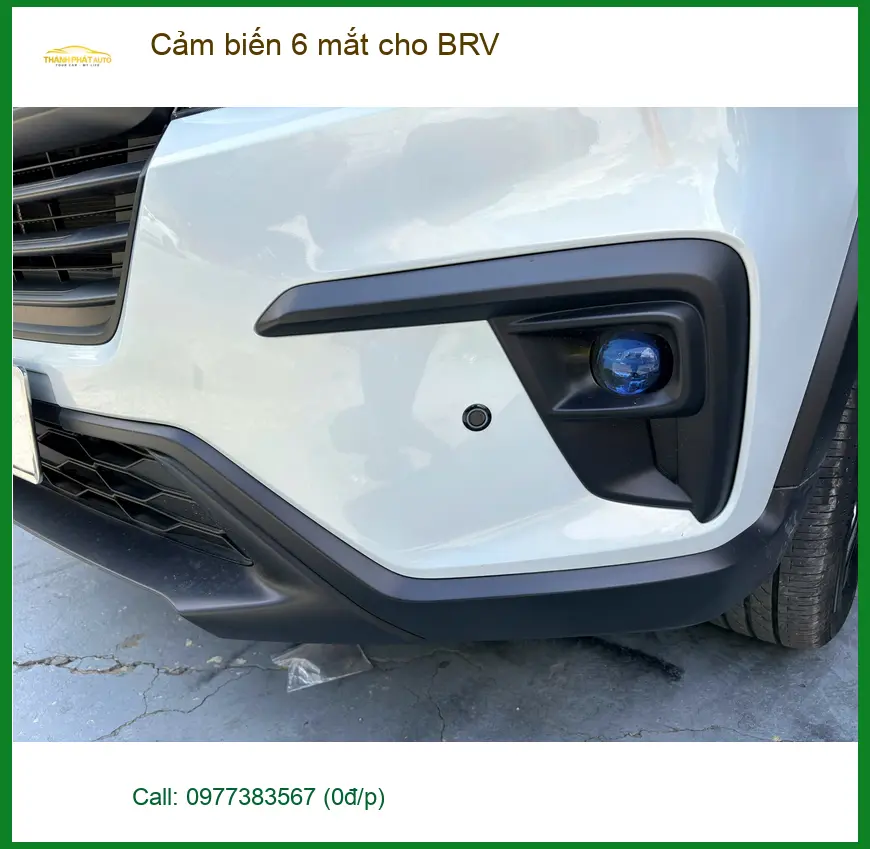 Anh Quang lắp cảm biến 6 mắt cho Honda BRV tại Quận 9 để đỗ xe an toàn hơn ảnh thực tế 3