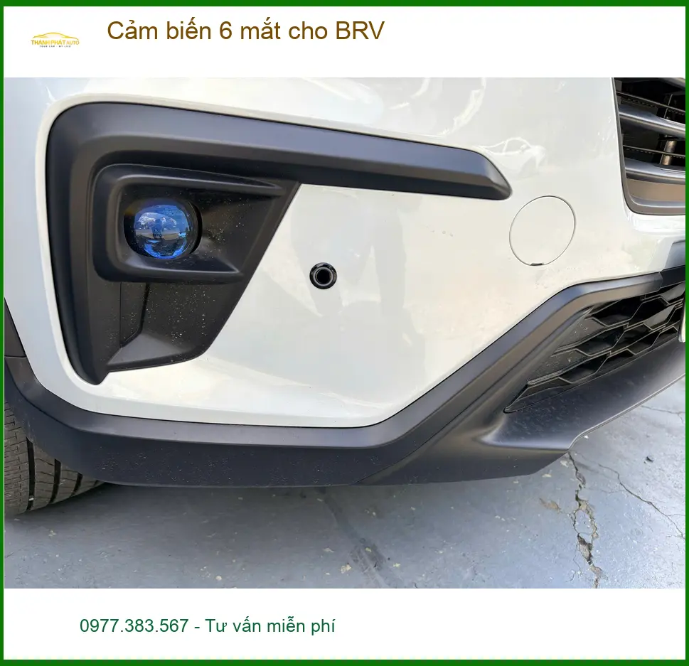 Anh Quang lắp cảm biến 6 mắt cho Honda BRV tại Quận 9 để đỗ xe an toàn hơn ảnh thực tế 4