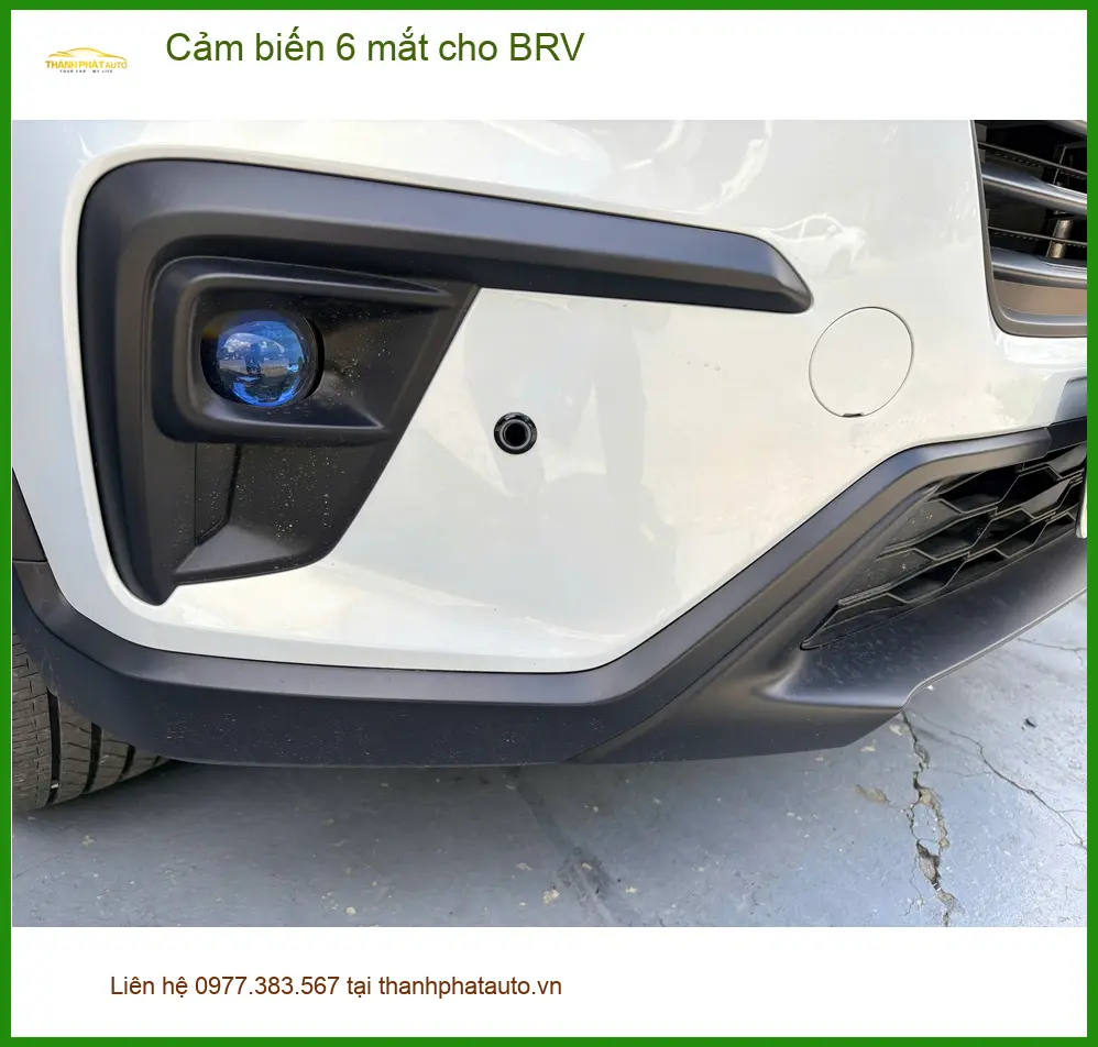 Anh Lâm lắp cảm biến 6 mắt cho Honda BRV ở Thủ Đức vì hay đỗ xe chật ảnh thực tế 5