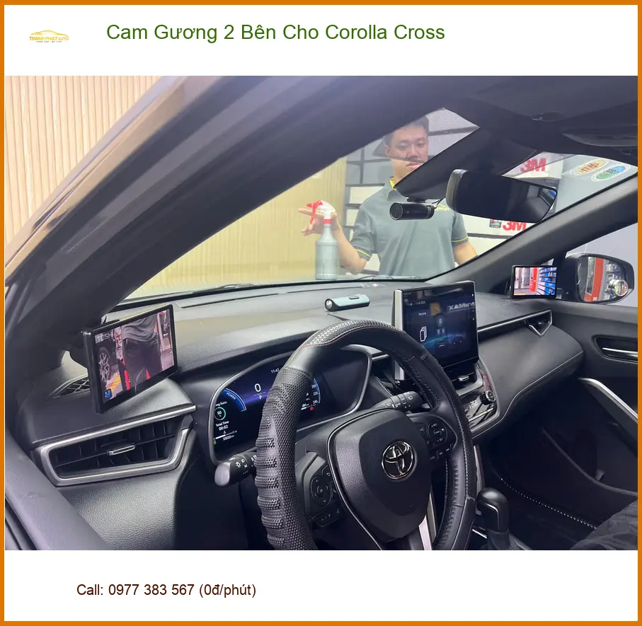 Anh Minh lắp Cam Gương 2 Bên cho Toyota Corolla Cross ở Hóc Môn