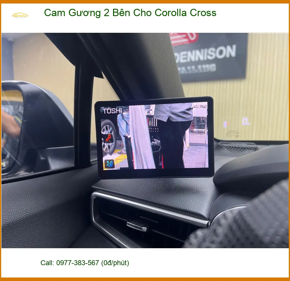 Anh Minh lắp Cam Gương 2 Bên cho Toyota Corolla Cross ở Hóc Môn ảnh thực tế 2