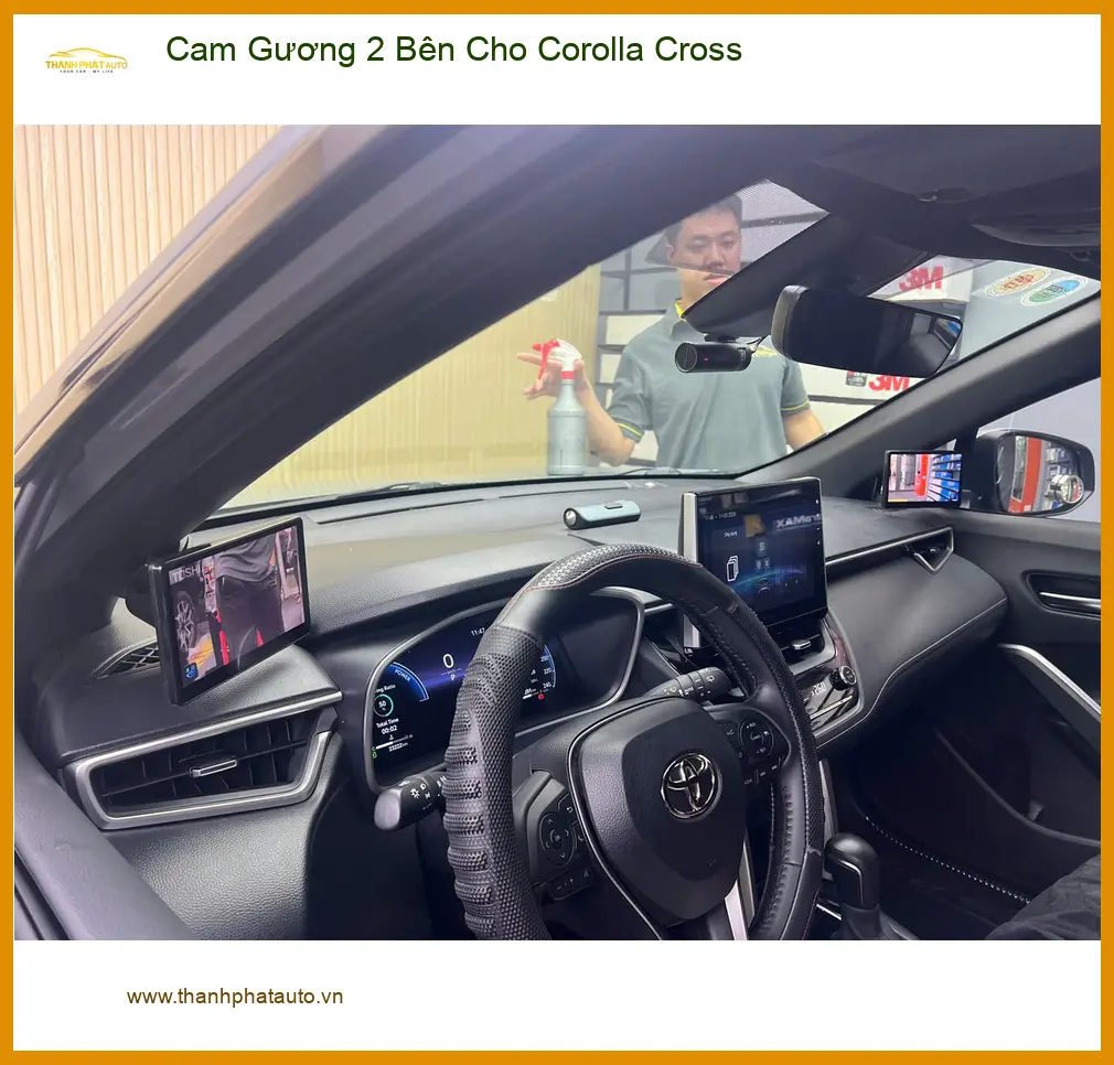 Anh Dũng lắp Cam Gương 2 Bên Cho Corolla Cross tại Quận 9 để lái xe an toàn hơn ảnh thực tế 3
