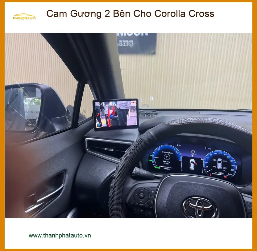 Anh Dũng lắp Cam Gương 2 Bên Cho Corolla Cross tại Quận 9 để lái xe an toàn hơn ảnh thực tế 5