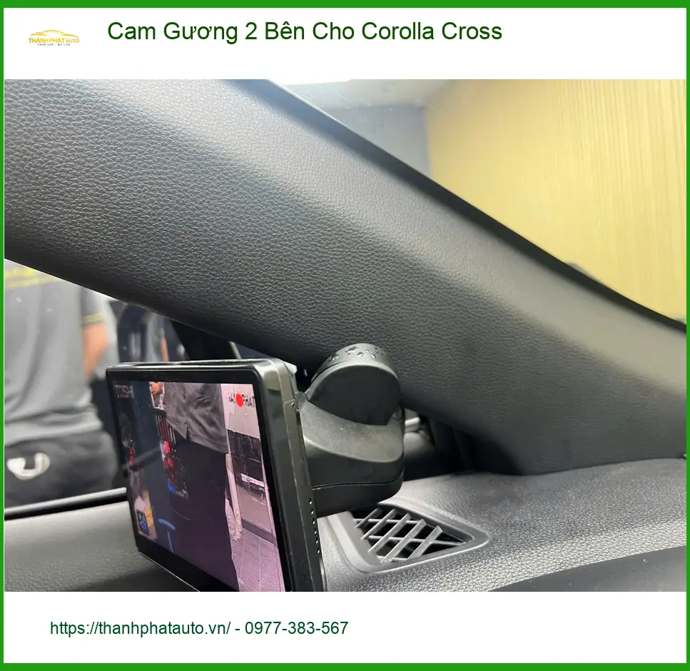 Chú Bình An lắp Cam Gương 2 Bên Corolla Cross tại Thủ Đức lái an toàn hơn