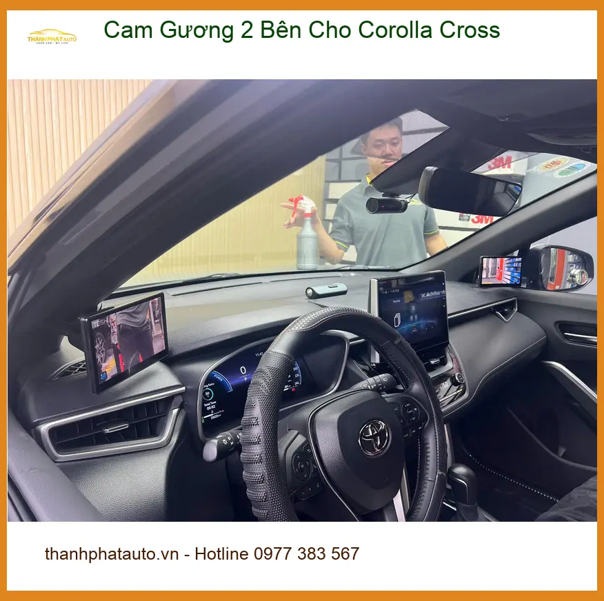 Chú Bình An lắp Cam Gương 2 Bên Corolla Cross tại Thủ Đức lái an toàn hơn ảnh thực tế 2