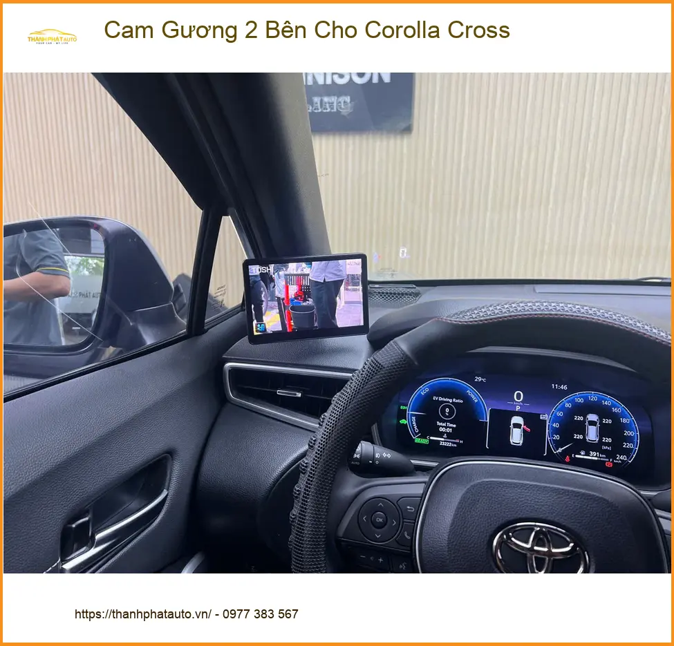 Chú Bình An lắp Cam Gương 2 Bên Corolla Cross tại Thủ Đức lái an toàn hơn ảnh thực tế 3