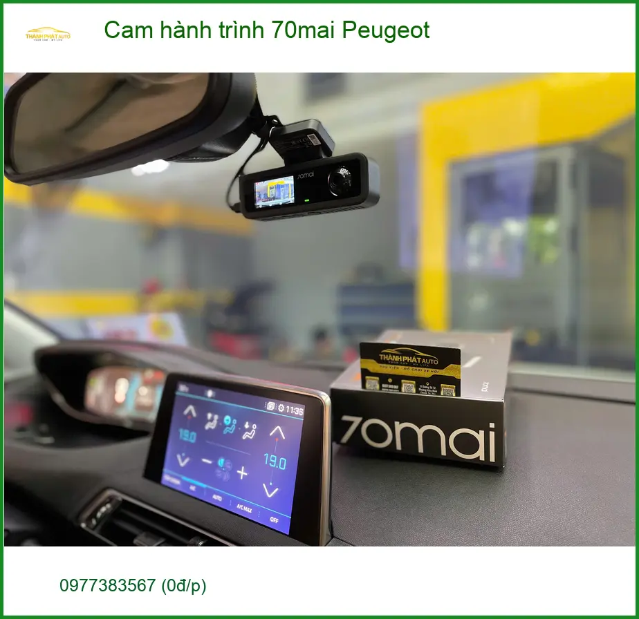 Anh Minh lắp cam hành trình 70mai cho Peugeot 3008 tại Quận 12 để ghi lại hành trình ảnh thực tế 2
