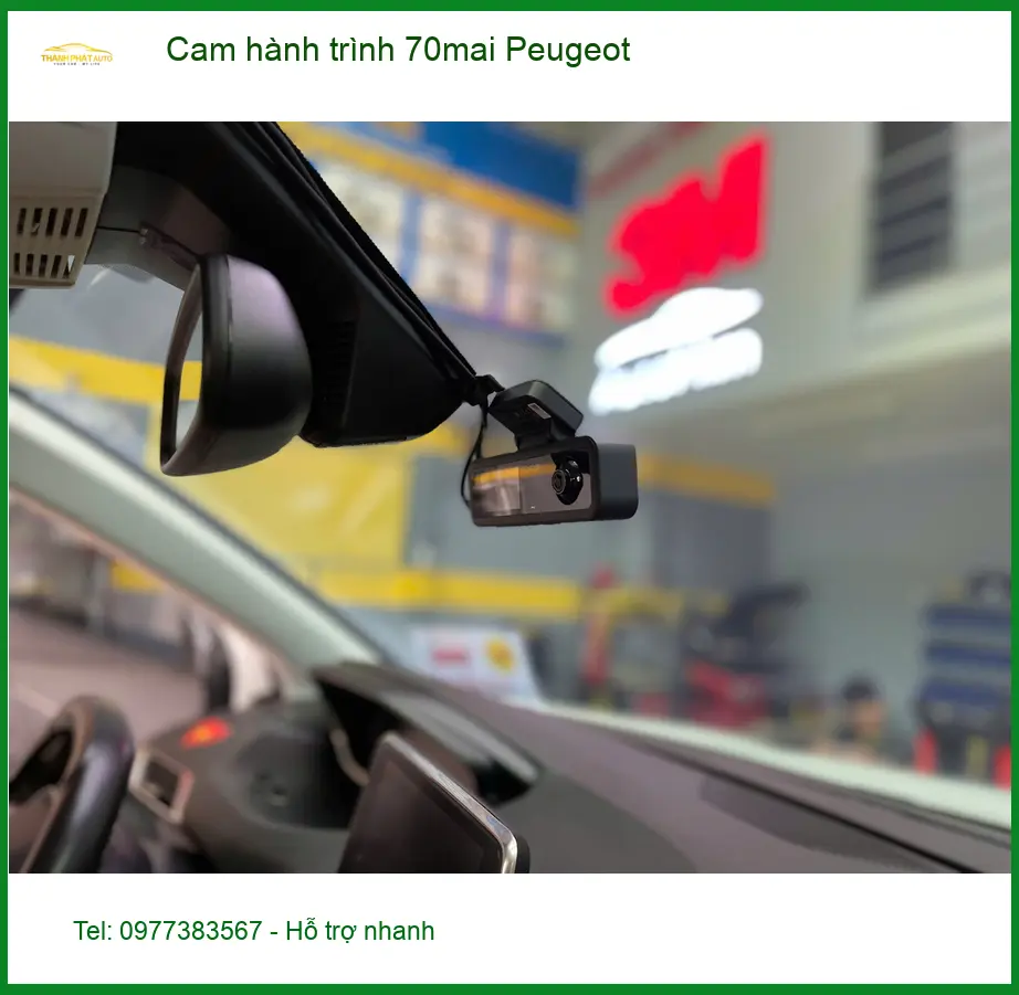 Anh Minh lắp cam hành trình 70mai cho Peugeot 3008 tại Quận 12 để ghi lại hành trình ảnh thực tế 3