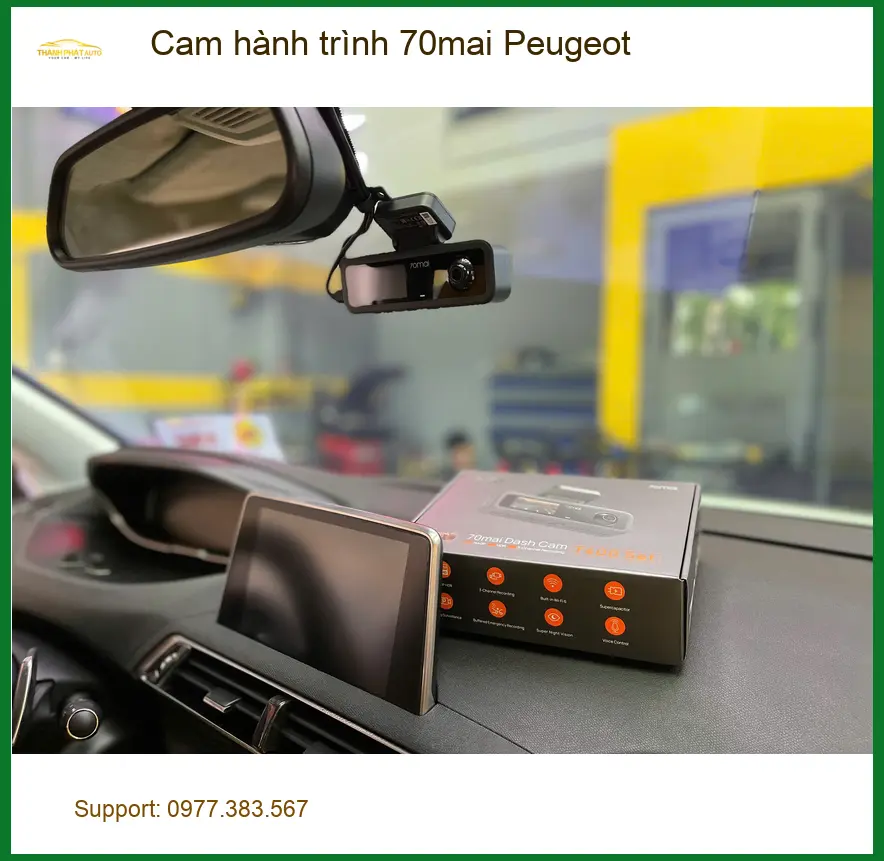 Anh Minh lắp cam hành trình 70mai cho Peugeot 3008 tại Quận 12 để ghi lại hành trình ảnh thực tế 4