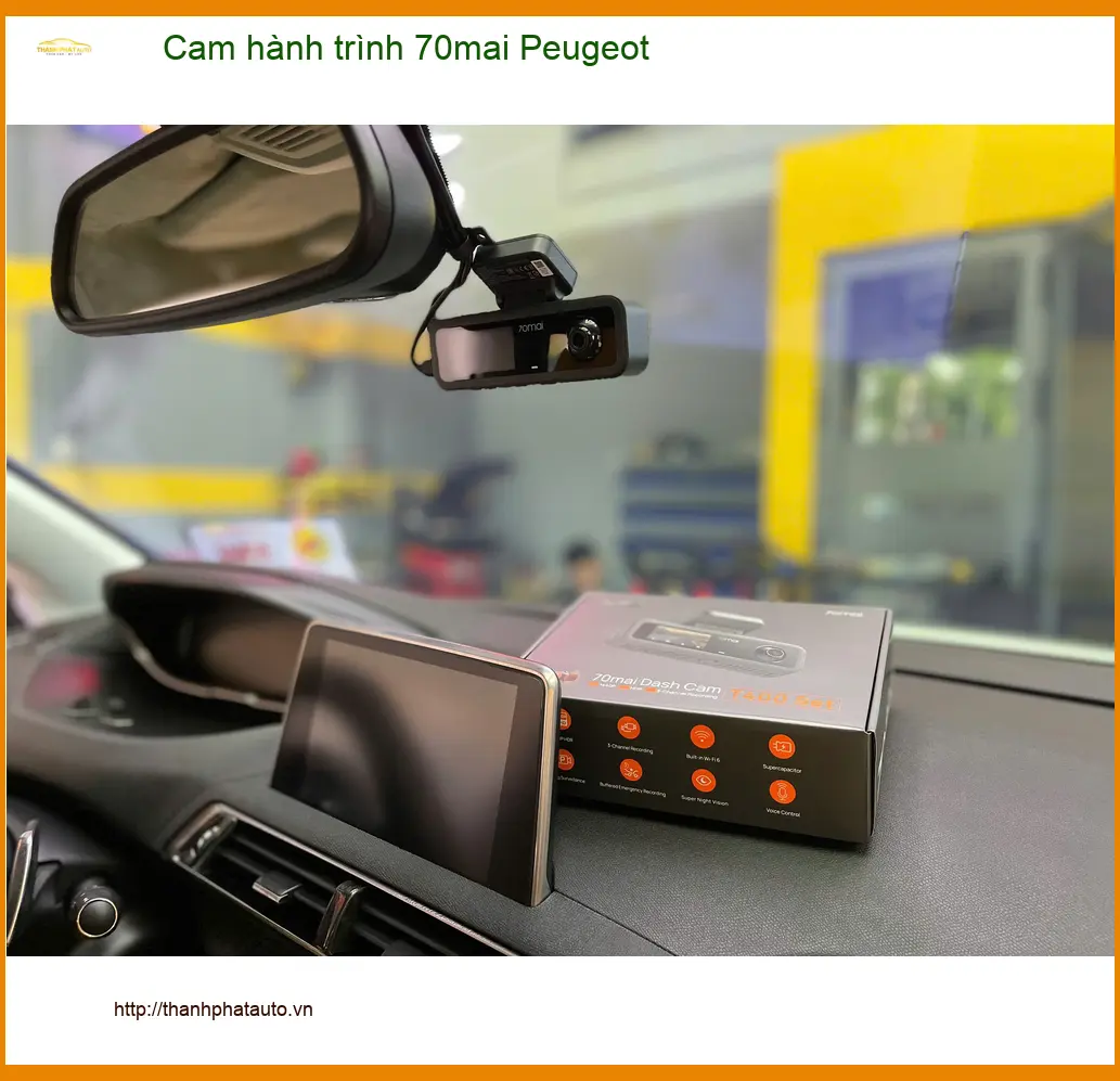 Anh Minh lắp cam hành trình 70mai Peugeot 5008 tại Quận Thủ Đức ảnh thực tế 4
