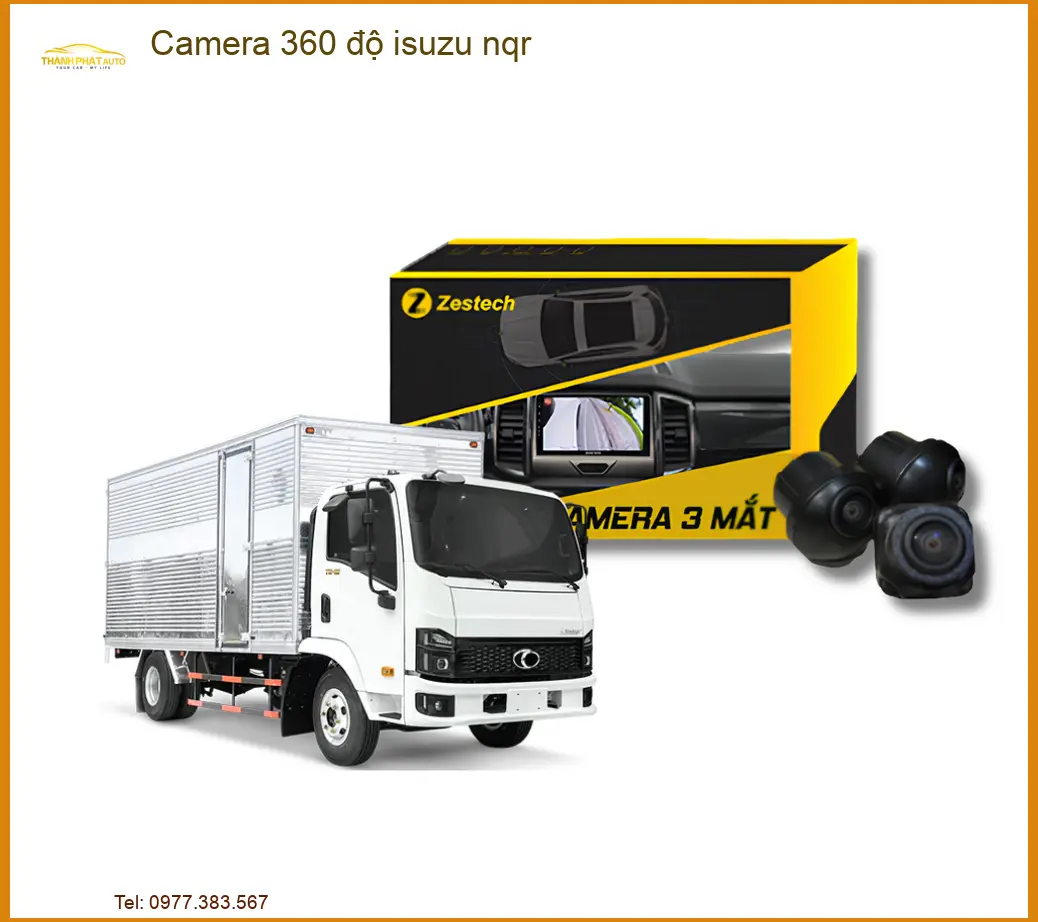 Bộ Camera 360 độ cho xe tải Isuzu NQR - Địa Chỉ Lắp Đặt Uy Tín TPHCM