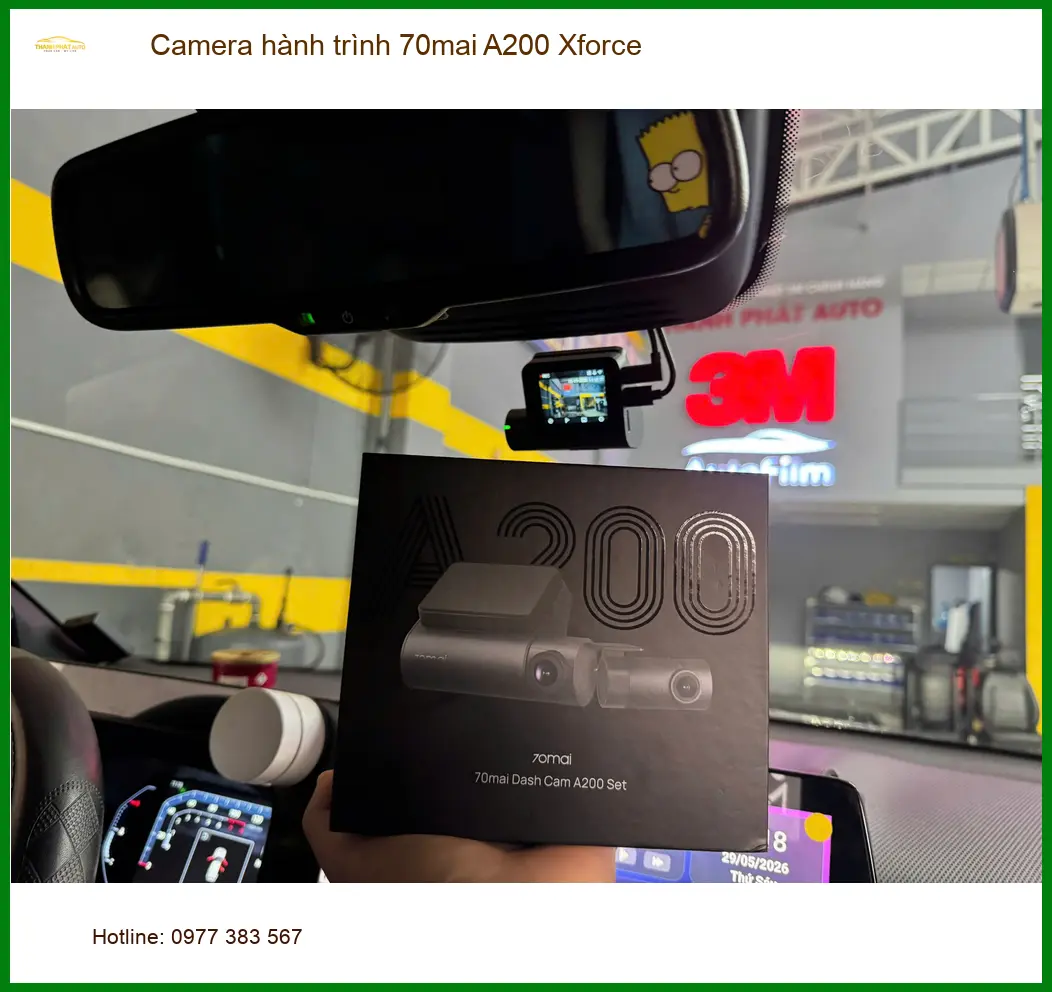 Anh Minh lắp Camera hành trình 70mai A200 Xforce tại Thủ Đức cho Hyundai Accent
