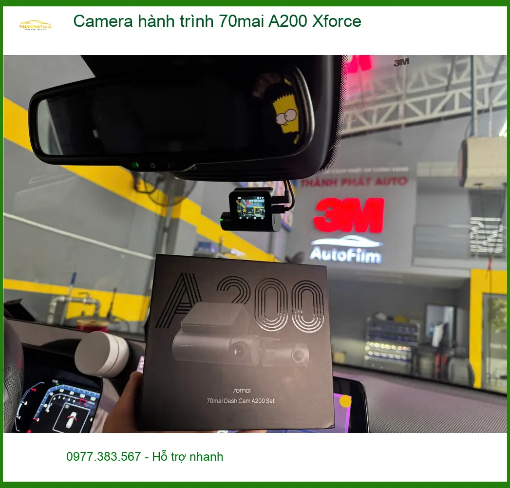 Anh Kiên lắp Camera hành trình 70mai A200 Xforce cho Honda CRV tại Quận 2