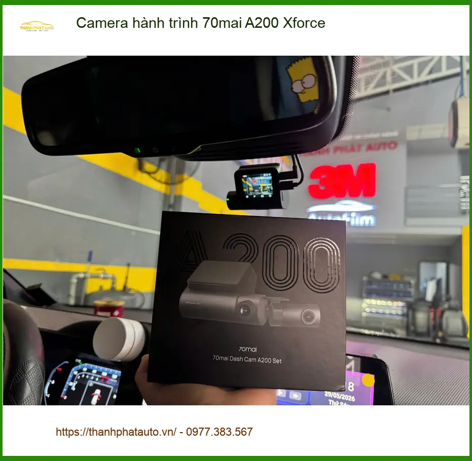 Anh Kiên lắp Camera hành trình 70mai A200 Xforce cho Honda CRV tại Quận 2 ảnh thực tế 3