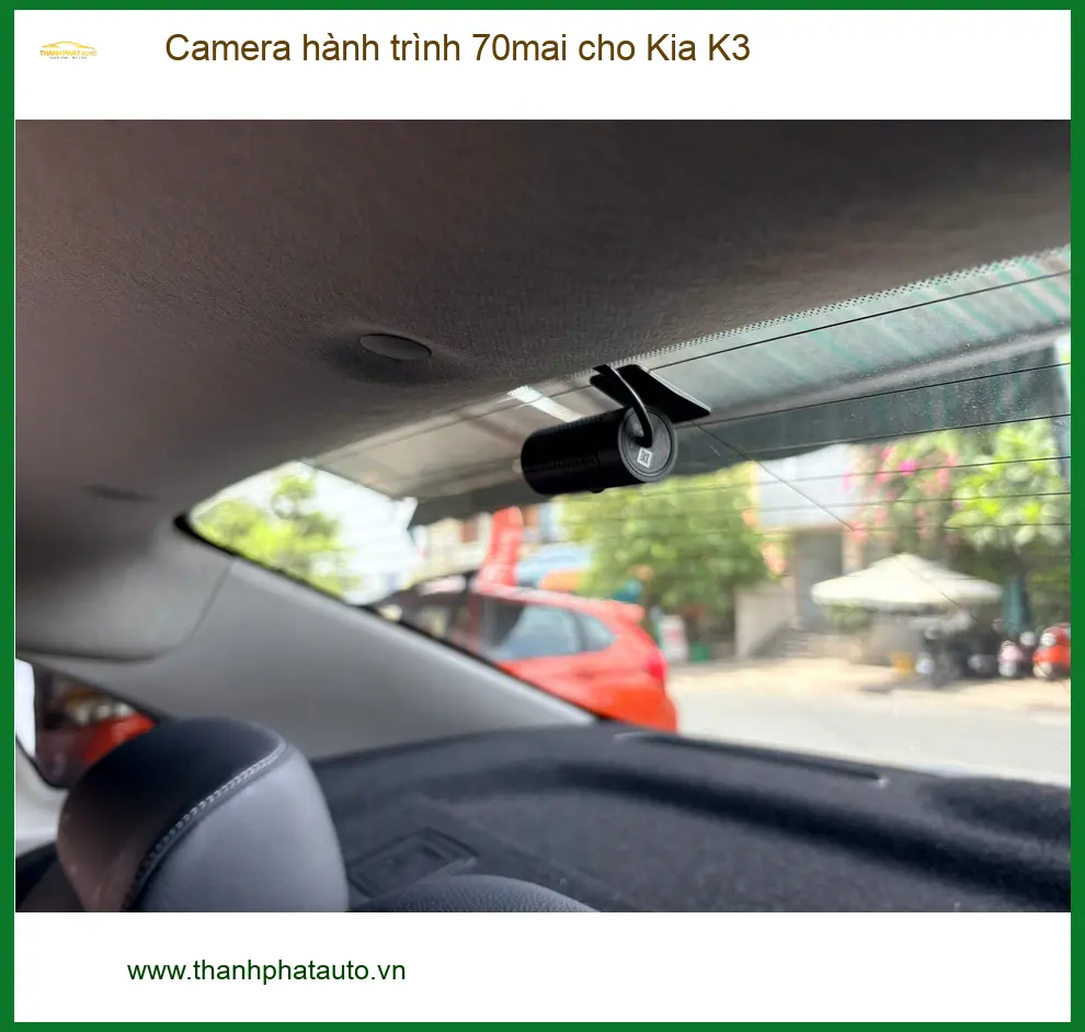 Chị Thảo lắp Camera hành trình 70mai chính hãng cho Kia K3 tại Gò Vấp