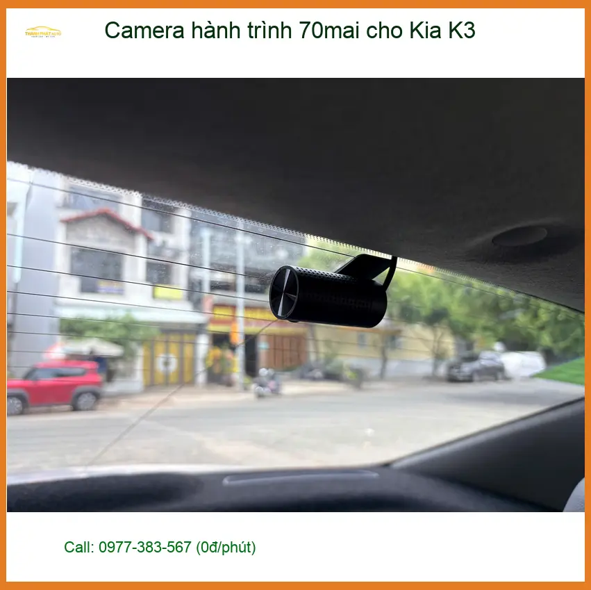 Chị Thảo lắp Camera hành trình 70mai chính hãng cho Kia K3 tại Gò Vấp ảnh thực tế 3