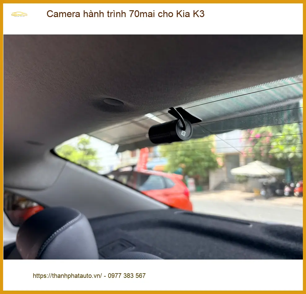 Chị Thảo lắp Camera hành trình 70mai chính hãng cho Kia K3 tại Gò Vấp ảnh thực tế 4
