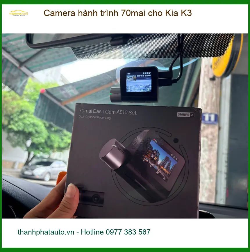 Anh Khang lắp Camera hành trình 70mai cho Kia K3 tại Quận 2 để ghi lại mọi cung đường ảnh thực tế 2
