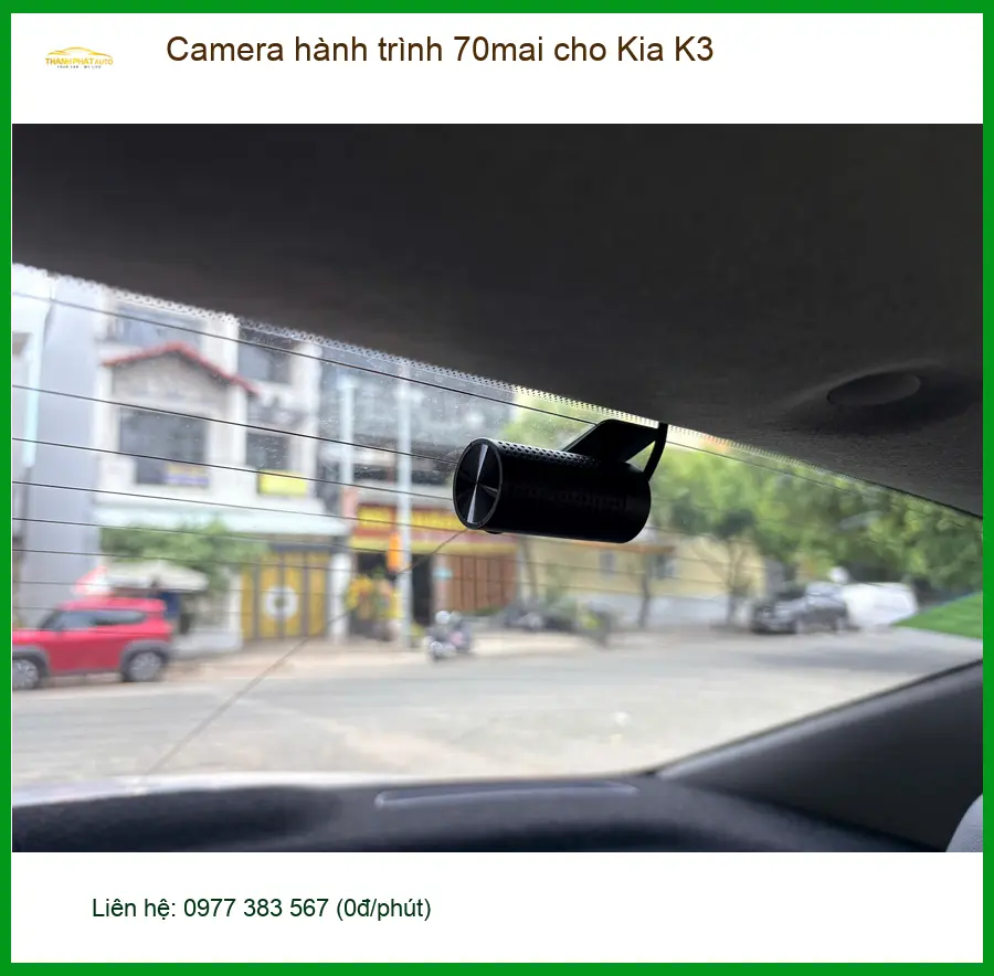 Anh Khải lắp Camera hành trình 70mai cho Kia K3 tại Quận Thủ Đức để ghi lại hành trình rõ nét
