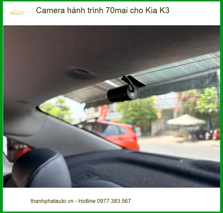 Anh Khải lắp Camera hành trình 70mai cho Kia K3 tại Quận Thủ Đức để ghi lại hành trình rõ nét ảnh thực tế 4
