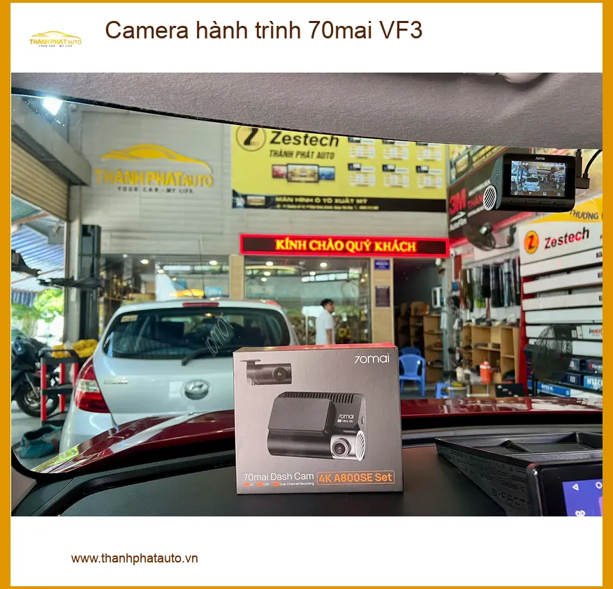Anh Tùng lắp Camera hành trình 70mai cho VinFast VF3 tại Quận 9