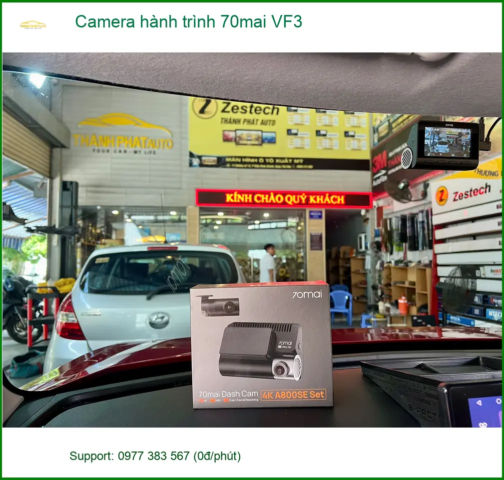 Anh Tấn lắp Camera hành trình 70mai VF3 tại Thủ Đức để an tâm di chuyển