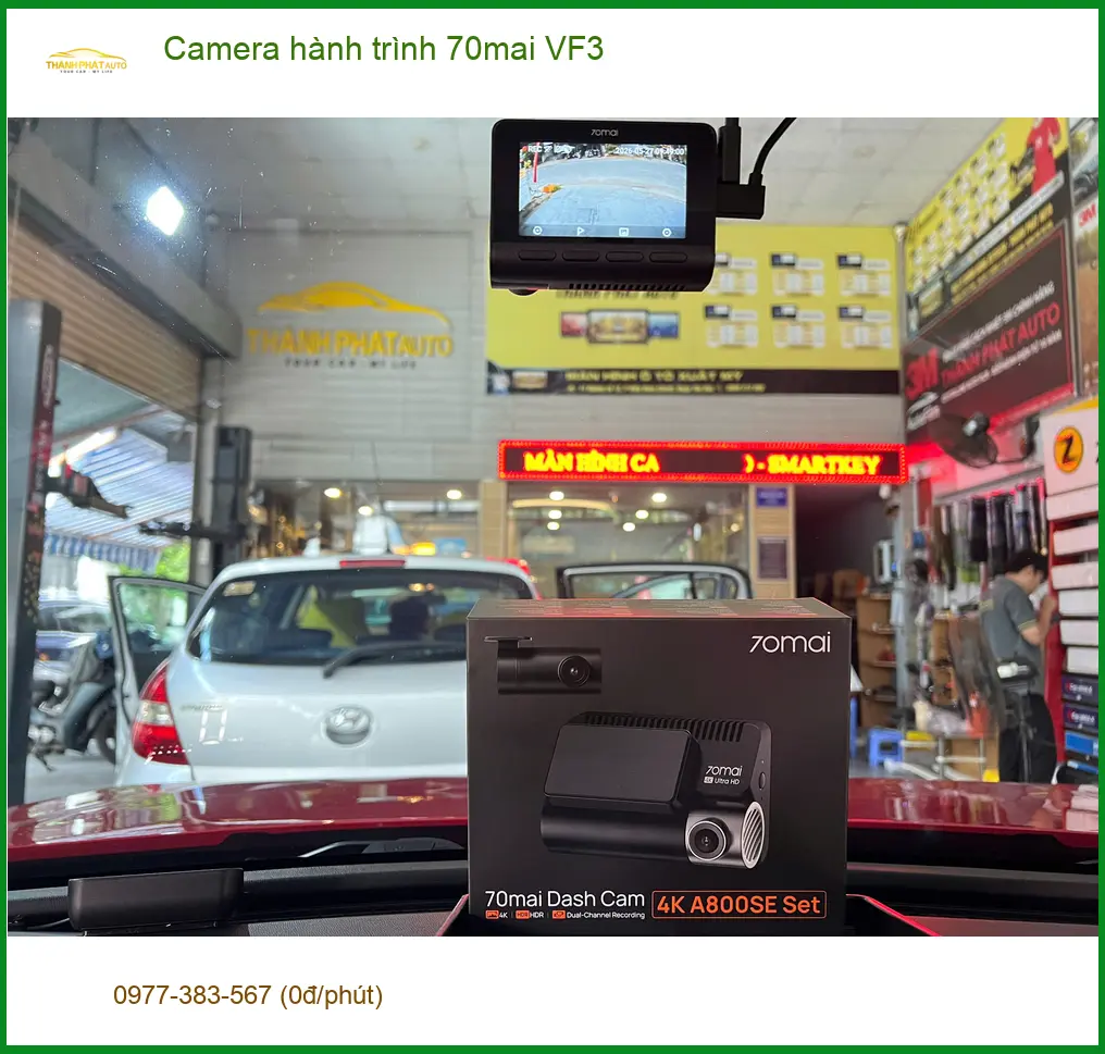 Anh Tùng lắp Camera hành trình 70mai cho VinFast VF3 tại Quận 9 ảnh thực tế 3