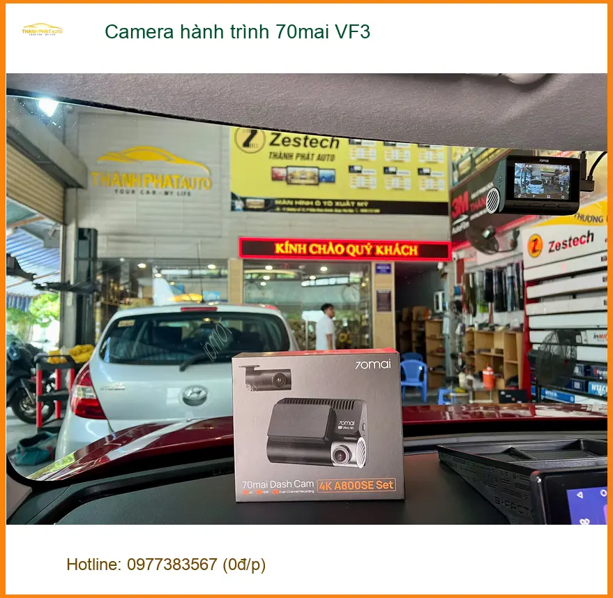 Anh Tùng lắp camera hành trình 70mai cho VinFast VF3 tại Quận 2 để yên tâm di chuyển ảnh thực tế 4