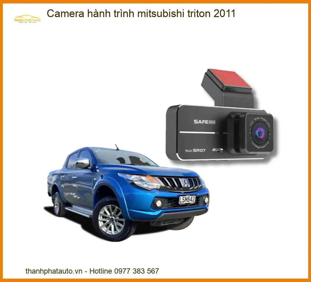 Camera hành trình Mitsubishi Triton 2011 - Địa Chỉ Lắp Đặt Uy Tín TPHCM