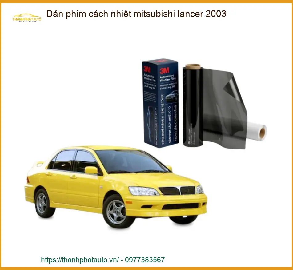 Dán Phim Cách Nhiệt Mitsubishi Lancer 2003 - Địa Chỉ Lắp Đặt Giá Tốt TPHCM