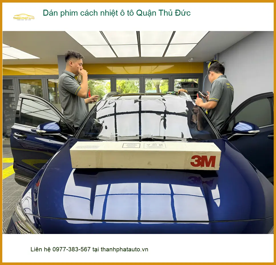 Địa Chỉ Dán Phim Cách Nhiệt Ô Tô Quận Thủ Đức - Lắp Đặt Uy Tín TPHCM ảnh thực tế 2
