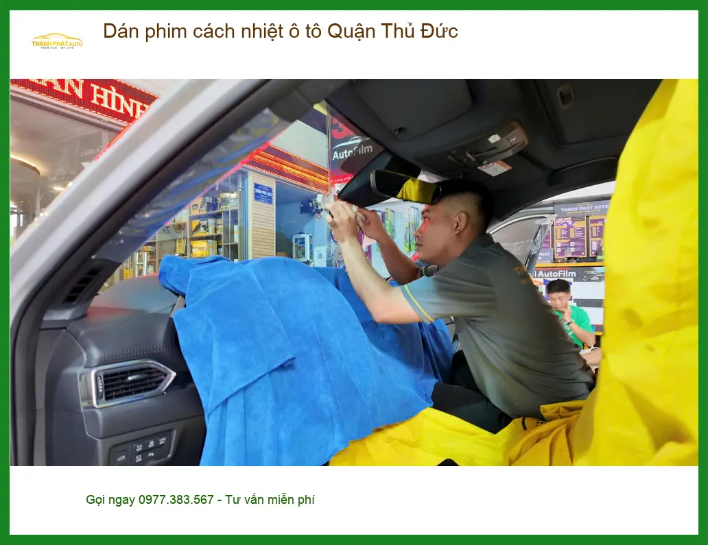 Địa Chỉ Dán Phim Cách Nhiệt Ô Tô Quận Thủ Đức - Lắp Đặt Uy Tín TPHCM ảnh thực tế 3