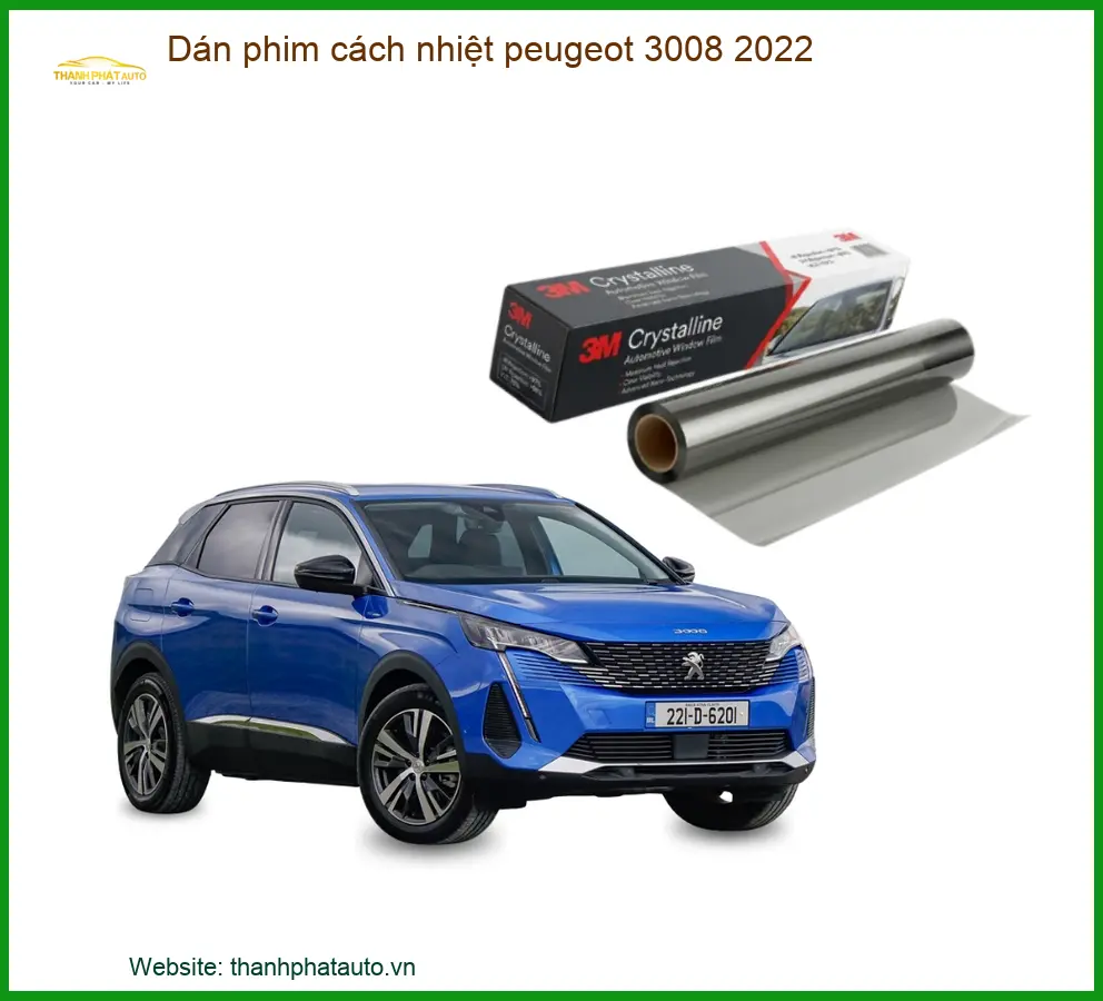 Dán Phim Cách Nhiệt Peugeot 3008 2022 - Trung Tâm Gắn Uy Tín TPHCM