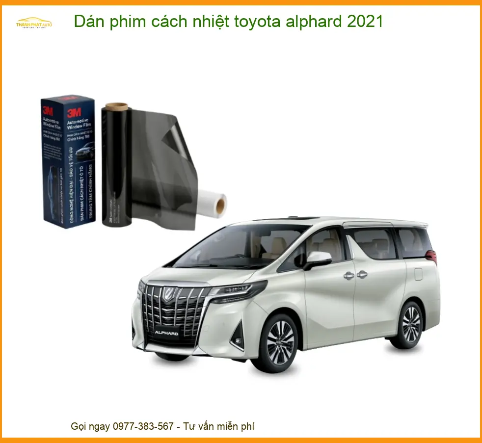 Dán Phim Cách Nhiệt Toyota Alphard 2021 - Trung Tâm Lắp Đặt Uy Tín TPHCM