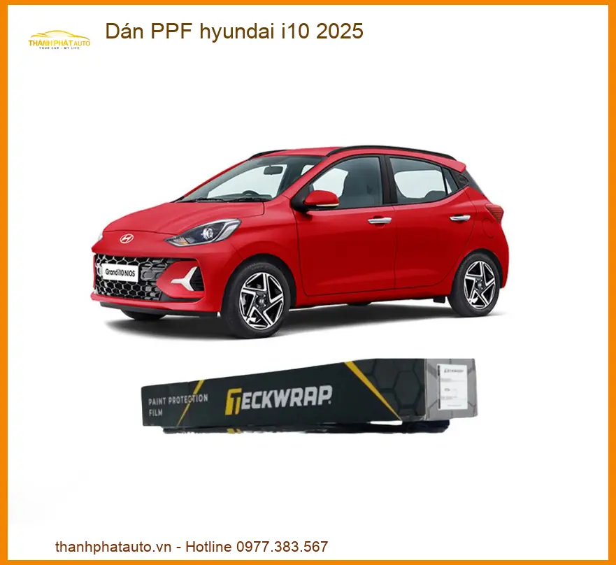 Dán Phim PPF Bảo Vệ Sơn Xe Hyundai i10 - Trung Tâm Thi Công Chính Hãng TPHCM