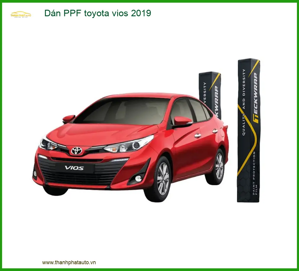 Dán PPF Toyota Vios 2019 - Trung Tâm Lắp Đặt PPF Chính Hãng, Uy Tín TPHCM