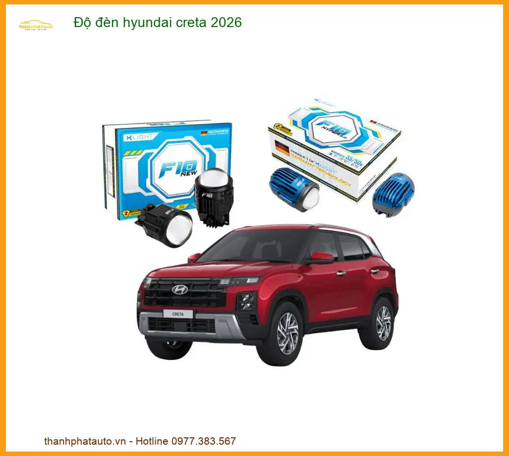 Độ Đèn Bi LED Tăng Sáng Hyundai Creta - Địa Chỉ Nâng Cấp Uy Tín TPHCM