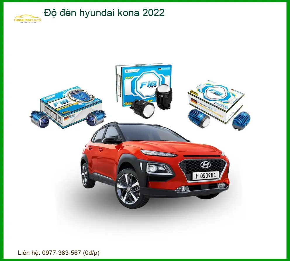 Độ đèn Hyundai Kona 2022 - Đơn Vị Thi Công Đèn Uy Tín Giá Tốt TPHCM