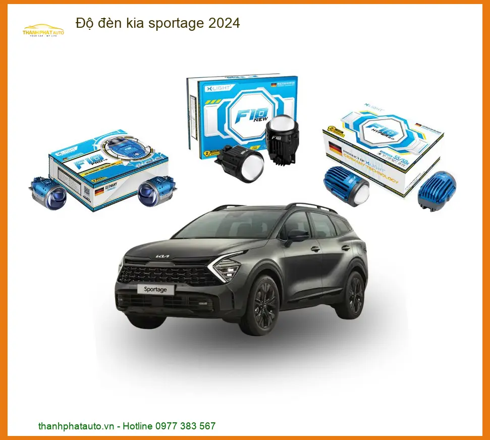 Độ Đèn Bi LED Laser Kia Sportage 2024 - Địa Chỉ Lắp Đặt Chính Hãng TPHCM